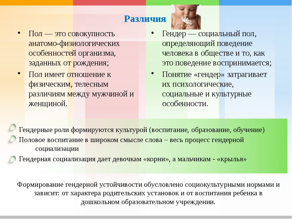 Гендерные различия мужчин и женщин презентация