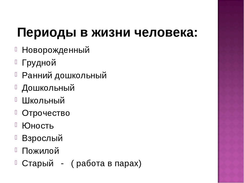 Периоды жизни. Периоды жизни человека. Периодизация человеческой жизни. Название периодов жизни человека. Периоды жизни личности.