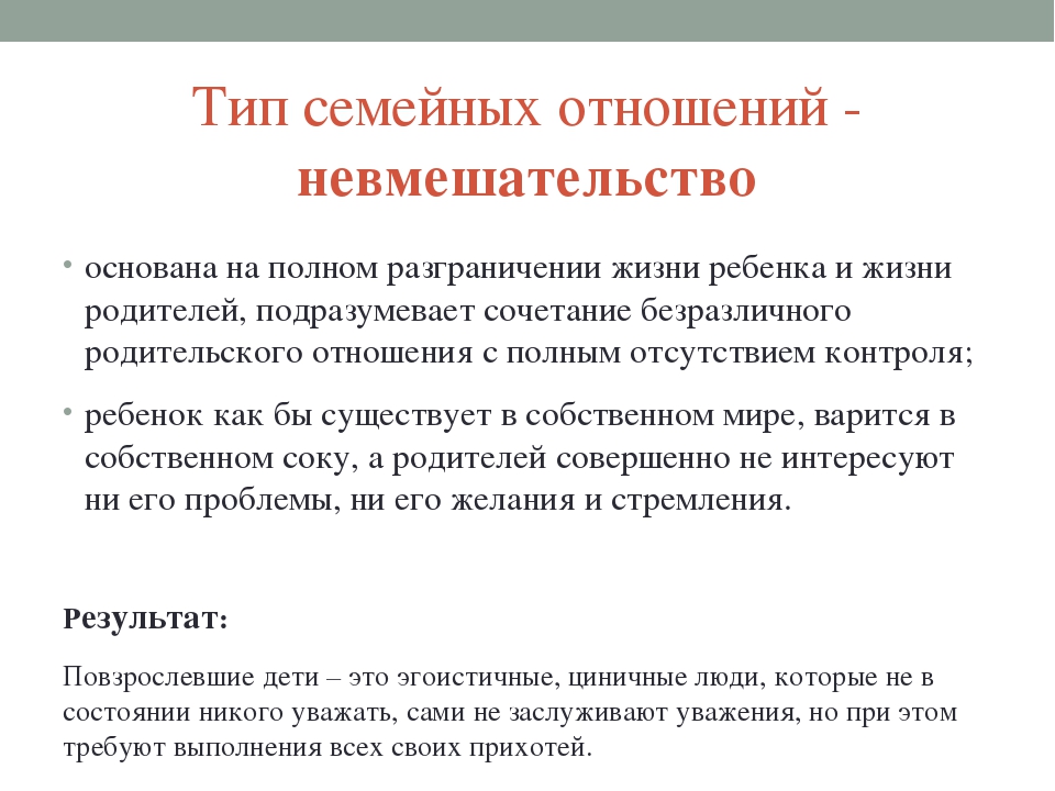 Партнерский тип семьи. Семейные отношения невмешательство. Определите Тип семейных взаимоотношений. Невмешательство – это *. Черты традиционной семьи. Невмешательство это в психологии.