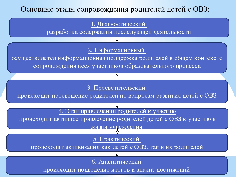 План мероприятий по сопровождению ребенка с овз в школе