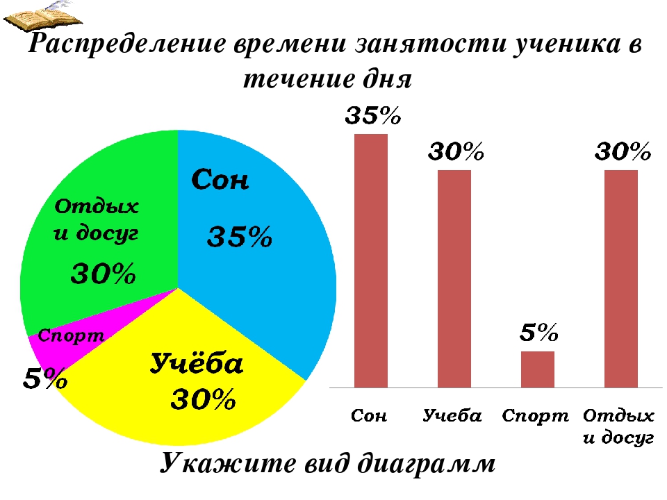 Диаграмма мой распорядок дня