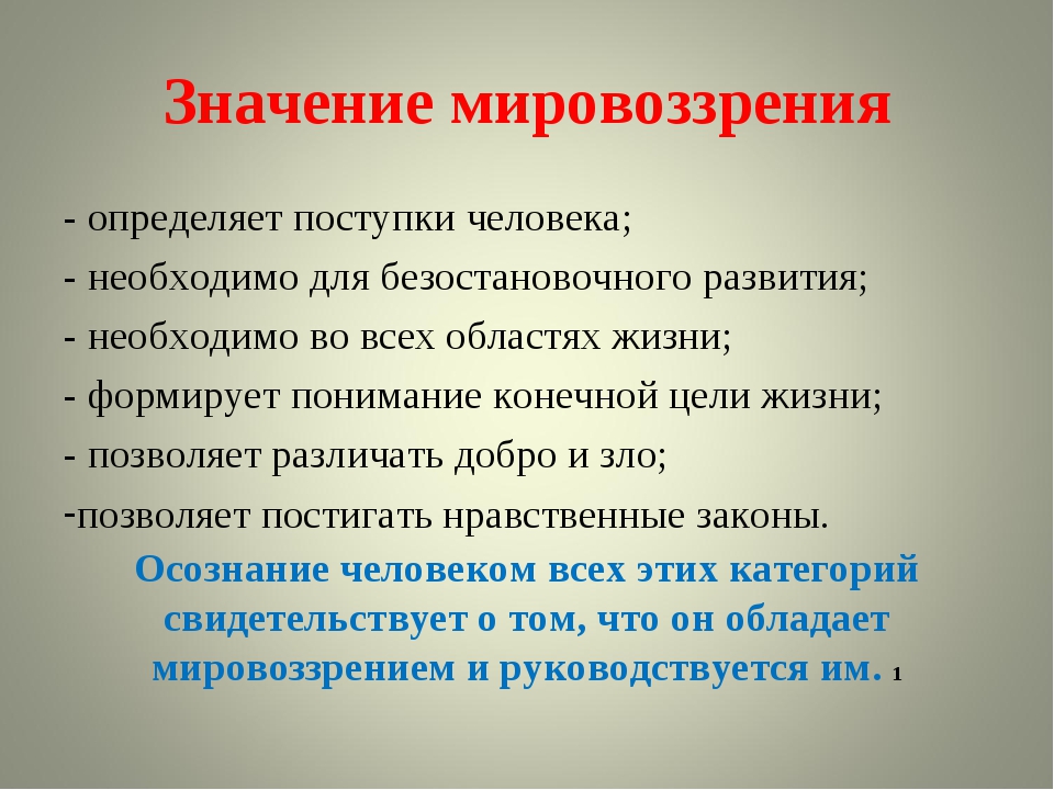 Воспроизводство определенных образцов мироощущения и поведения