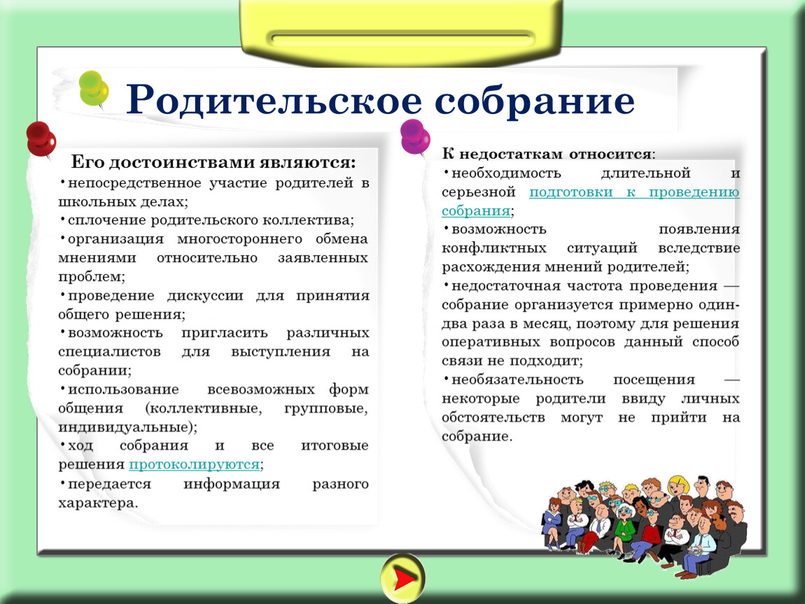 Проект родительского собрания в начальной школе по фгос