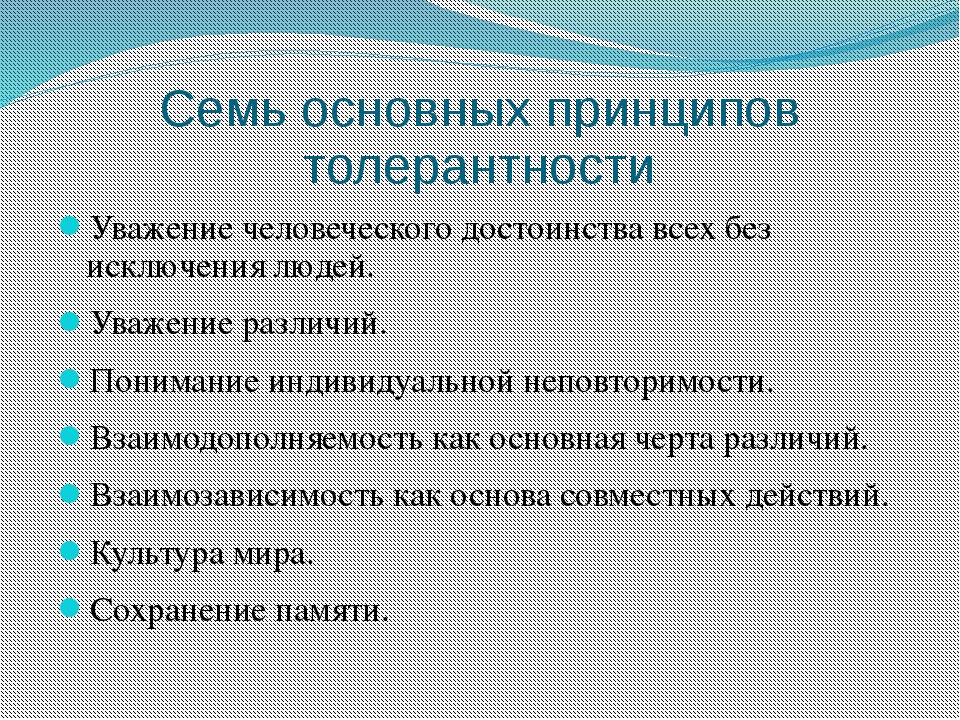 Презентация толерантность 7 класс