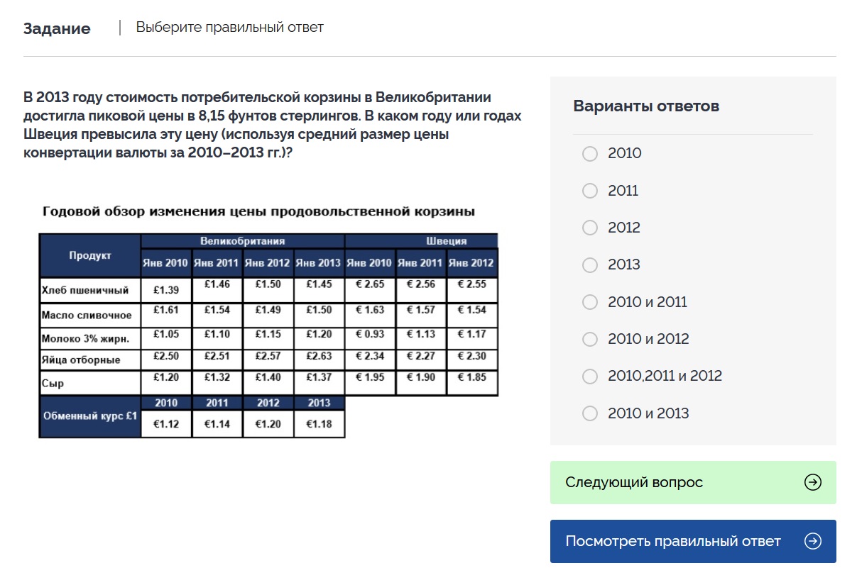 Числовые тесты Talent Q Aspects Ability. 