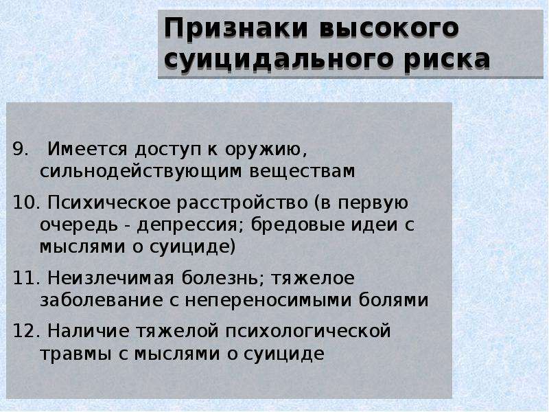 Методика карта риска суицида л б шнейдер