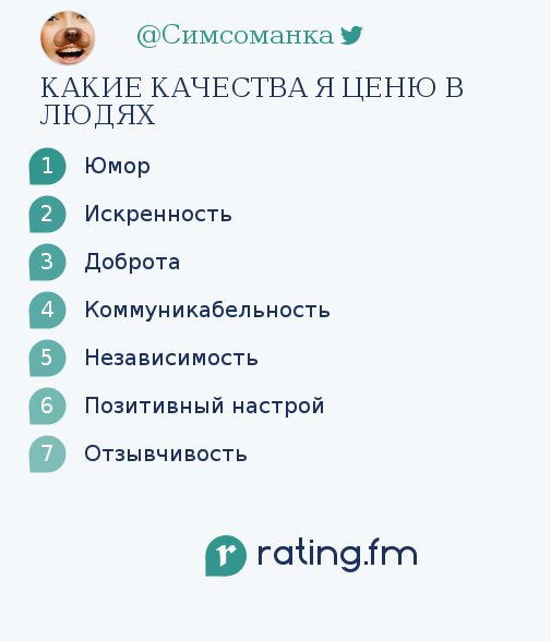 Какие качества вы цените в людях