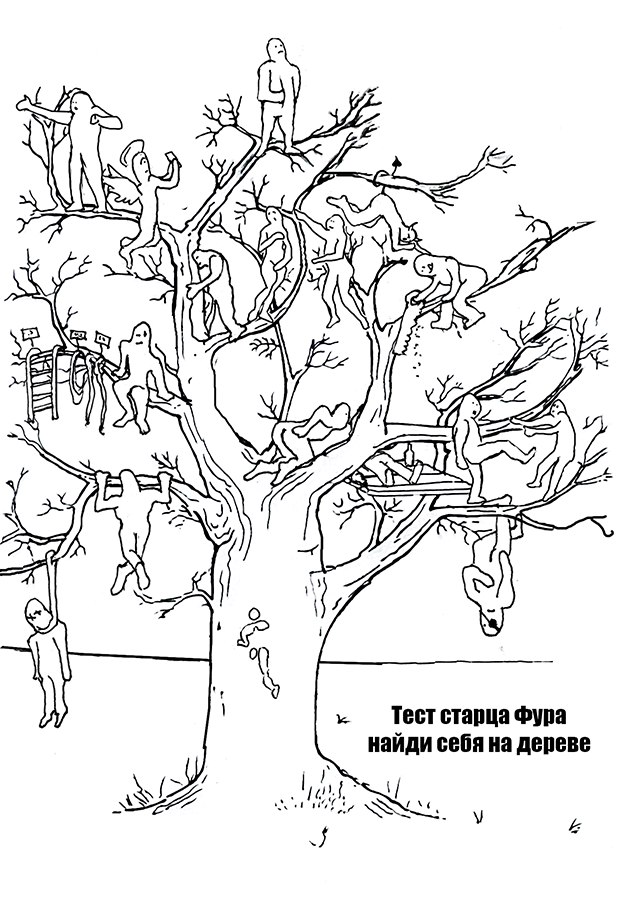 Тест дерево с человечками картинка