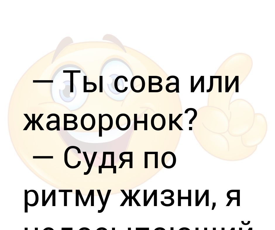 Сова или жаворонок. Танюха ты Сова или Жаворонок. С таким ритмом жизни я птеродактиль.